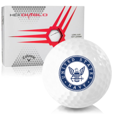 White HEX Diablo US Navy Golf Balls