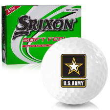 White Soft Feel 12 US Army Golf Balls
