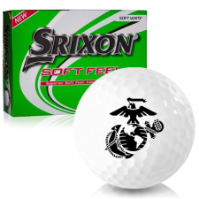 White Soft Feel 12 US Marine Corps Golf Balls