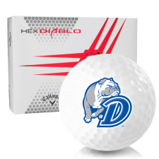 White HEX Diablo Drake Bulldogs Golf Balls