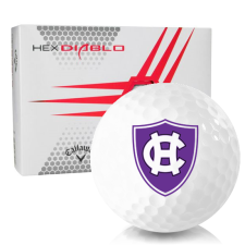 White HEX Diablo Holy Cross Crusaders Golf Balls