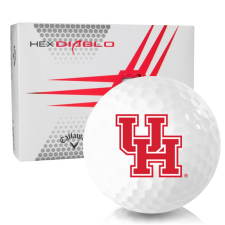 White HEX Diablo Houston Cougars Golf Balls