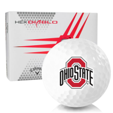 White HEX Diablo Ohio State Buckeyes Golf Balls