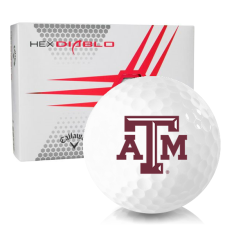 White HEX Diablo Texas A&M Aggies Golf Balls