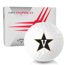 White HEX Diablo Vanderbilt Commodores Golf Balls