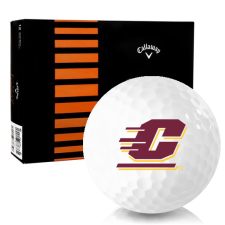 White CXR Control Central Michigan Chippewas Golf Balls