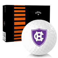 White CXR Control Holy Cross Crusaders Golf Balls