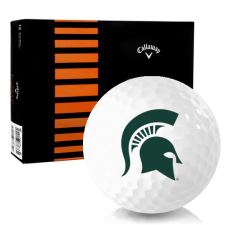White CXR Control Michigan State Spartans Golf Balls