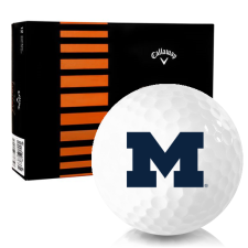 White CXR Control Michigan Wolverines Golf Balls