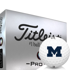 Pro V1x Left Dash Michigan Wolverines Golf Balls