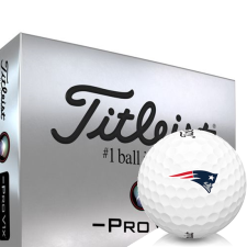 White Pro V1x Left Dash New England Patriots Golf Balls