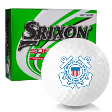 White Soft Feel 12 US Coast Guard Golf Balls