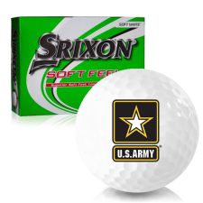 White Soft Feel 12 US Army Golf Balls