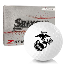 White Z-Star XV 7 US Marine Corps Golf Balls