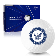 White ERC Soft Triple Track US Navy Golf Balls
