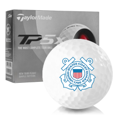 White TP5x US Coast Guard Golf Balls
