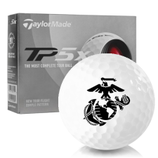 White TP5x US Marine Corps Golf Balls