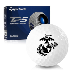 White TP5 US Marine Corps Golf Balls