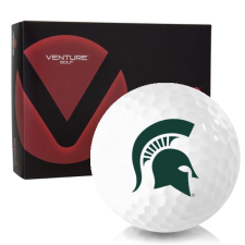 White RD-1 Michigan State Spartans Golf Balls