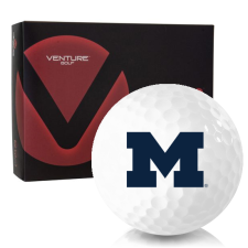 White RD-1 Michigan Wolverines Golf Balls