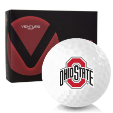 White RD-1 Ohio State Buckeyes Golf Balls