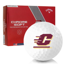 Chrome Soft Central Michigan Chippewas Golf Balls