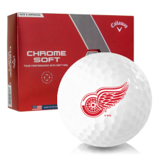 Chrome Soft Detroit Red Wings Golf Balls