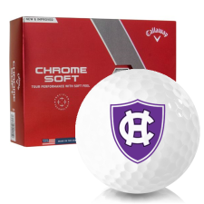 Chrome Soft Holy Cross Crusaders Golf Balls