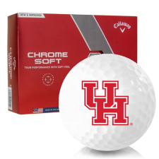Chrome Soft Houston Cougars Golf Balls