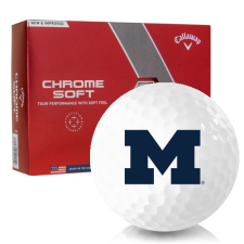 Chrome Soft Michigan Wolverines Golf Balls