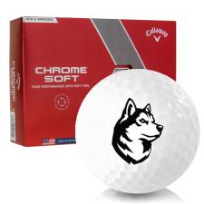Chrome Soft Northeastern Huskies Golf Balls