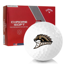 Chrome Soft Western Michigan Broncos Golf Balls