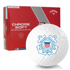 Chrome Soft Triple Track US Coast Guard Golf Balls