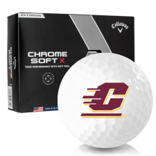 Chrome Soft X Central Michigan Chippewas Golf Balls
