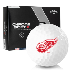 Chrome Soft X Detroit Red Wings Golf Balls