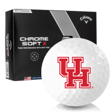 Chrome Soft X Houston Cougars Golf Balls