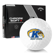 Chrome Soft X Kent State Golden Flashes Golf Balls