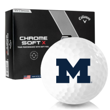 Chrome Soft X Michigan Wolverines Golf Balls