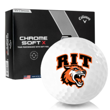 Chrome Soft X RIT - Rochester Institute of Technology Tigers Golf Balls