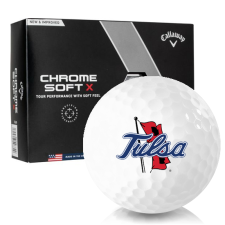 Chrome Soft X Tulsa Golden Hurricane Golf Balls
