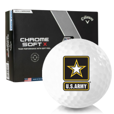 Chrome Soft X Triple Track US Army Golf Balls