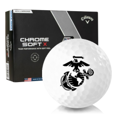 Chrome Soft X Triple Track US Marine Corps Golf Balls
