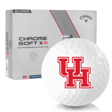 Chrome Soft X LS Houston Cougars Golf Balls