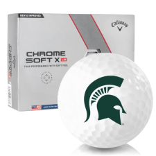 Chrome Soft X LS Michigan State Spartans Golf Balls