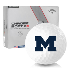 Chrome Soft X LS Michigan Wolverines Golf Balls