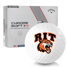 Chrome Soft X LS RIT - Rochester Institute of Technology Tigers Golf Balls