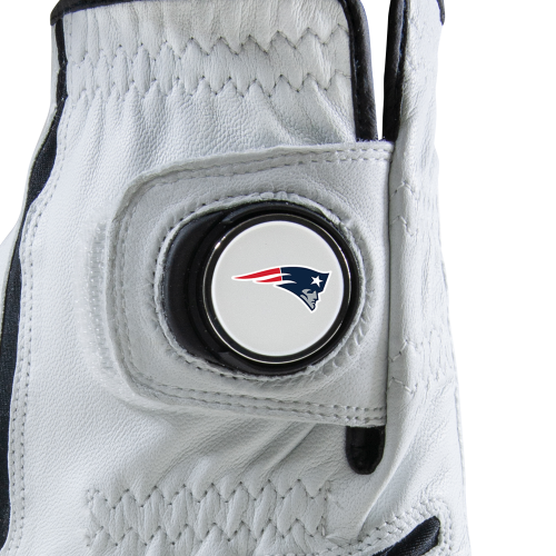 Team Logo Cabretta Leather Golf Glove with Officially Licensed Logo Ball Marker