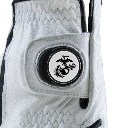Team Logo Cabretta Leather Golf Glove with Officially Licensed Logo Ball Marker