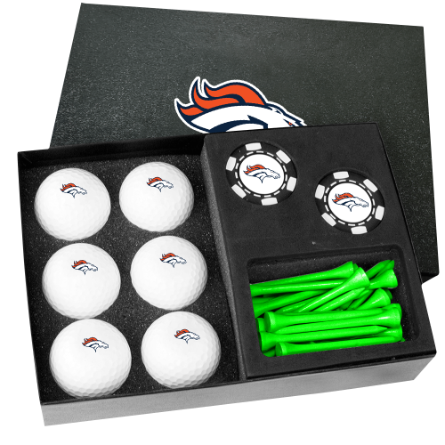 Denver Broncos Poker Chip Gift Set