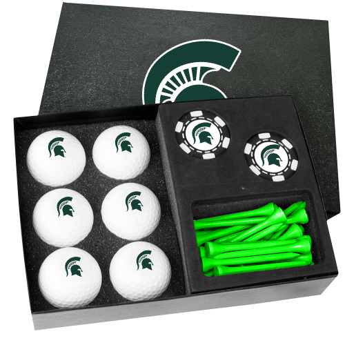 Michigan State Spartans Poker Chip Gift Set